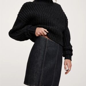 NWT BANANA REPUBLIC paneled denim mini skirt